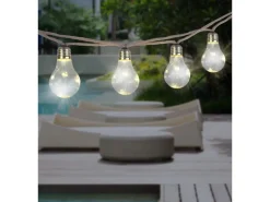 Globo LED-Solarlichterkette Kunststoff Amber