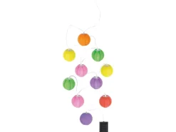 Globo LED-Solarlichterkette 10 Lampions Bunt