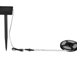 Globo LED-Solarlichterkette Bunt 3 m Kunststoff Schwarz