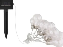 Globo LED-Solarlichterkette Kunststoff Silber-Grau