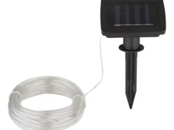 Globo Solar LED-Lichterkette Schwarz 50x LED 490 cm lang