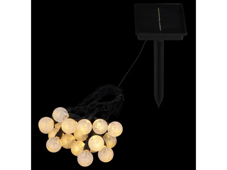 Globo Solarleuchte Kunststoff 15 cm Schwarz Matt