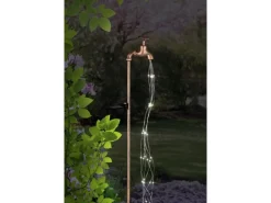 Globo Solarleuchte Metall 80 cm Gold