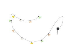 Globo Solar-Lichterkette Kunststoff 10 cm Schwarz Matt