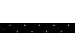 Globo Solar-Lichterkette Kunststoff 10 cm Schwarz Matt