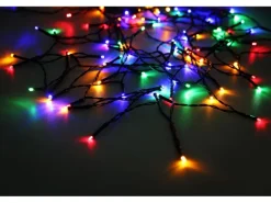 Globo Solar-Lichterkette Kunststoff 2,4 cm Schwarz Matt