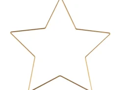 Glorex Metallstern Goldfarben 25 cm x 25 cm x 0,3 cm