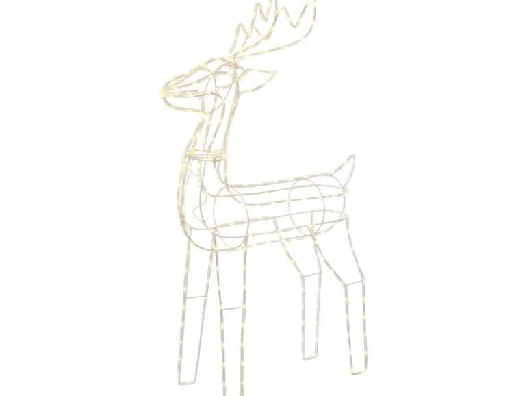 Großes Rentier Stehend 102 cm Transparent