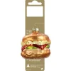 Hamburger zum Hängen aus Glas 6,5 cm Bunt