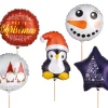 Happy People Mini Folienballon Weihnachten 5-fach Sortiert Mehrfarbig