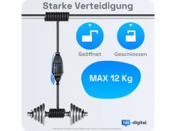 hb-digital 50m Strom Verlängerungskabel für Außenbereich H07RN-F IP44 Sicherheitsverschluß