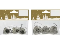 Herzen aus Kunststoff zum Hängen 2 Arten 3 Stück