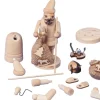 HGD Bastel-Set Räuchermännchen aus Holz ca. 14 cm Höhe