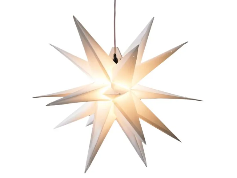 HGD LED-Kunststoff-Stern inkl. LED-Elektrik mit 6h-Timer Ø 100 cm Weiß