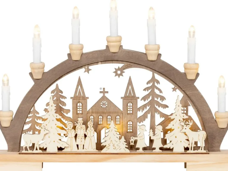 HGD LED-Lichterbogen Vor dem Dom 7-flammig 45 cm x 5 cm x 33 cm