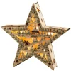 HGD LED-Weihnachtsstern Country Style mit Timer 30 cm x 6 cm x 28,5 cm