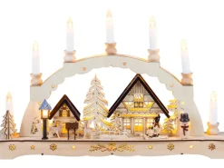 HGD Lichterbogen Weihnachtsromantik mit LED-Beleuchtung 48 x 8 x 30 cm