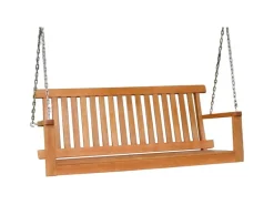 Hänge- und Gartenbank Columbia 2-Sitzer Eukalyptus Braun 56 x 130 x 63 cm