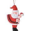 Hängedeko Weihnachtsmann 9 cm 3-fach sortiert