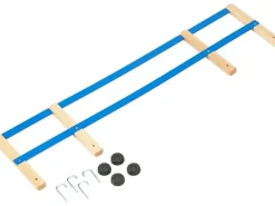 Holz-Rodellehne Blau-Braun FSC®