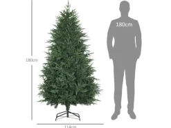 HOMCOM 180 cm Weihnachtsbaum Künstlich mit 4030 Astspitzen