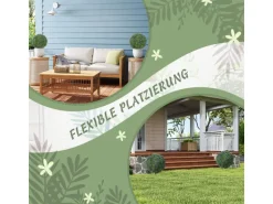 HOMCOM 2er-Set Lavendel Künstliche Pflanzen mit UV Schutz