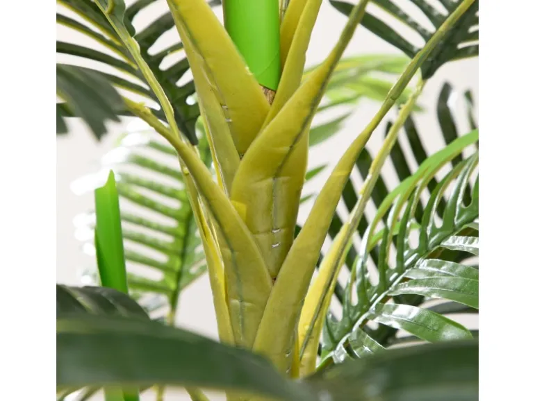 HOMCOM Künstliche Palme im Topf Kunstpalme PEVA 19,5L x 19,5B x 190H cm