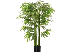 HOMCOM Künstliche Pflanze Seidentuch Kunststoff  17L x 17B x 140H cm