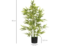 HOMCOM Künstlicher Bambus Robuster Topf