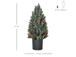 HOMCOM Künstlicher Weihnachtsbaum 170 Äste Ø27 x 47 cm