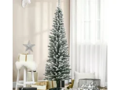 HOMCOM Künstlicher Weihnachtsbaum 180cm mit Kunstschnee mit 390 Astspitzen