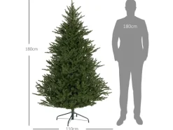 HOMCOM Künstlicher Weihnachtsbaum 180 cm mit 2380 Spitzen