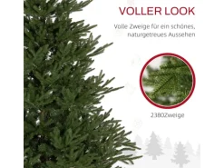 HOMCOM Künstlicher Weihnachtsbaum 180 cm mit 2380 Spitzen