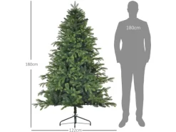 HOMCOM Künstlicher Weihnachtsbaum Ø122 x 183H cm Christbaum