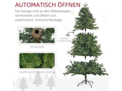 HOMCOM Künstlicher Weihnachtsbaum Ø122 x 183H cm Christbaum