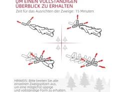 HOMCOM Künstlicher Weihnachtsbaum Ø122 x 183H cm Christbaum