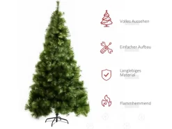HOMCOM Künstlicher Weihnachtsbaum 2,1 m 505 Äste