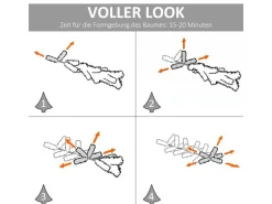 HOMCOM Künstlicher Weihnachtsbaum 2,1 m 505 Äste