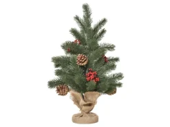 HOMCOM Weihnachtsbaum 50 cm mit 4 Roten Beeren