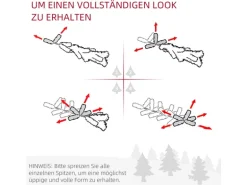 HOMCOM Weihnachtsbaum 1,8 m mit Ständer Kunsttanne