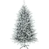 HOMCOM Weihnachtsbaum Kunststoff Metall 109L x 109B x 180H cm