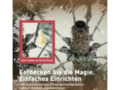 HOMCOM Weihnachtsbaum Kunststoff Metall 109L x 109B x 180H cm