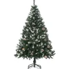 HOMCOM Weihnachtsbaum Kunststoff Stahl 85L x 85B x 150H cm