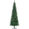 HOMCOM Weihnachtsbaum Kunststoff Metall 54L x 54B x 195H cm
