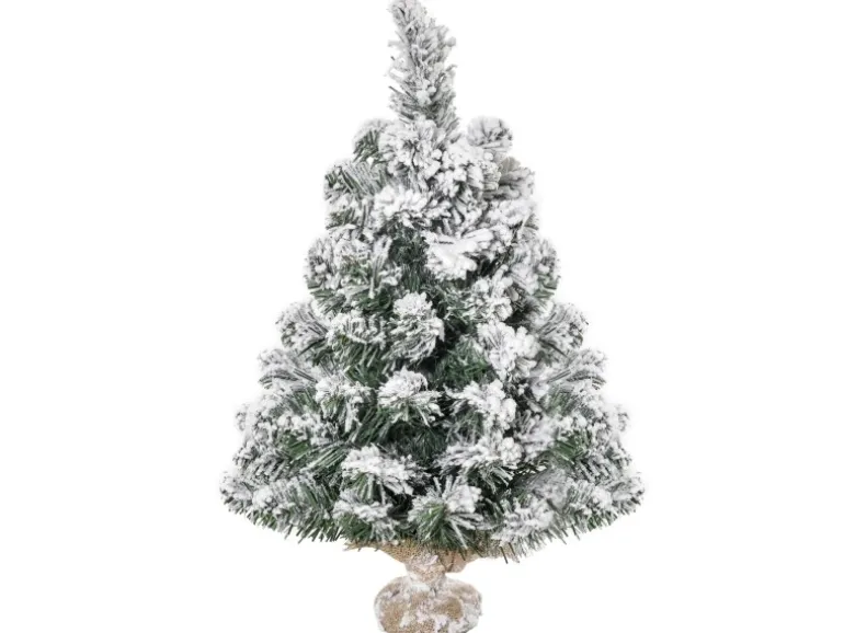 HOMCOM Weihnachtsbaum Kunststoff Polyester 32L x 32B x 60H cm