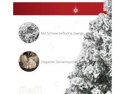 HOMCOM Weihnachtsbaum Kunststoff Polyester 32L x 32B x 60H cm