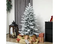 HOMCOM Weihnachtsbaum Kunststoff Metall 93L x 93B x 150H cm