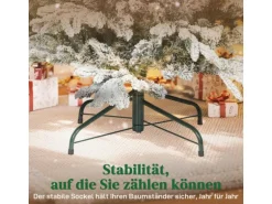 HOMCOM Weihnachtsbaum Kunststoff Metall 93L x 93B x 150H cm