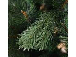 HOMCOM Weihnachtsbaum Kunststoff Künstlich Metall 90 x 180H cm