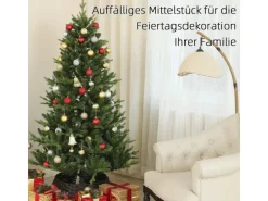HOMCOM Weihnachtsbaum Kunststoff PE Stahl 105 x 180H cm